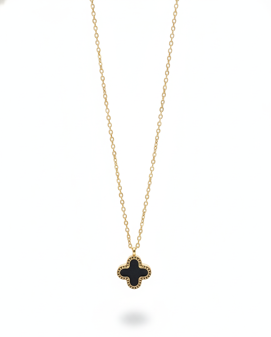 Clower season necklace - Black