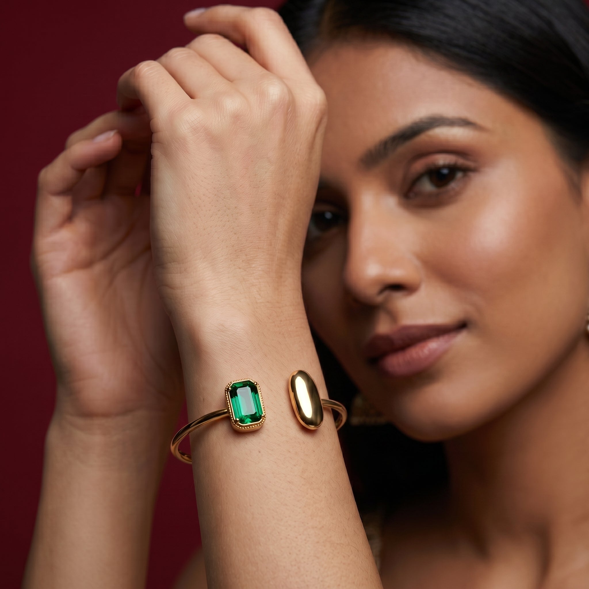 Sienna Gemstone Wrap Cuff