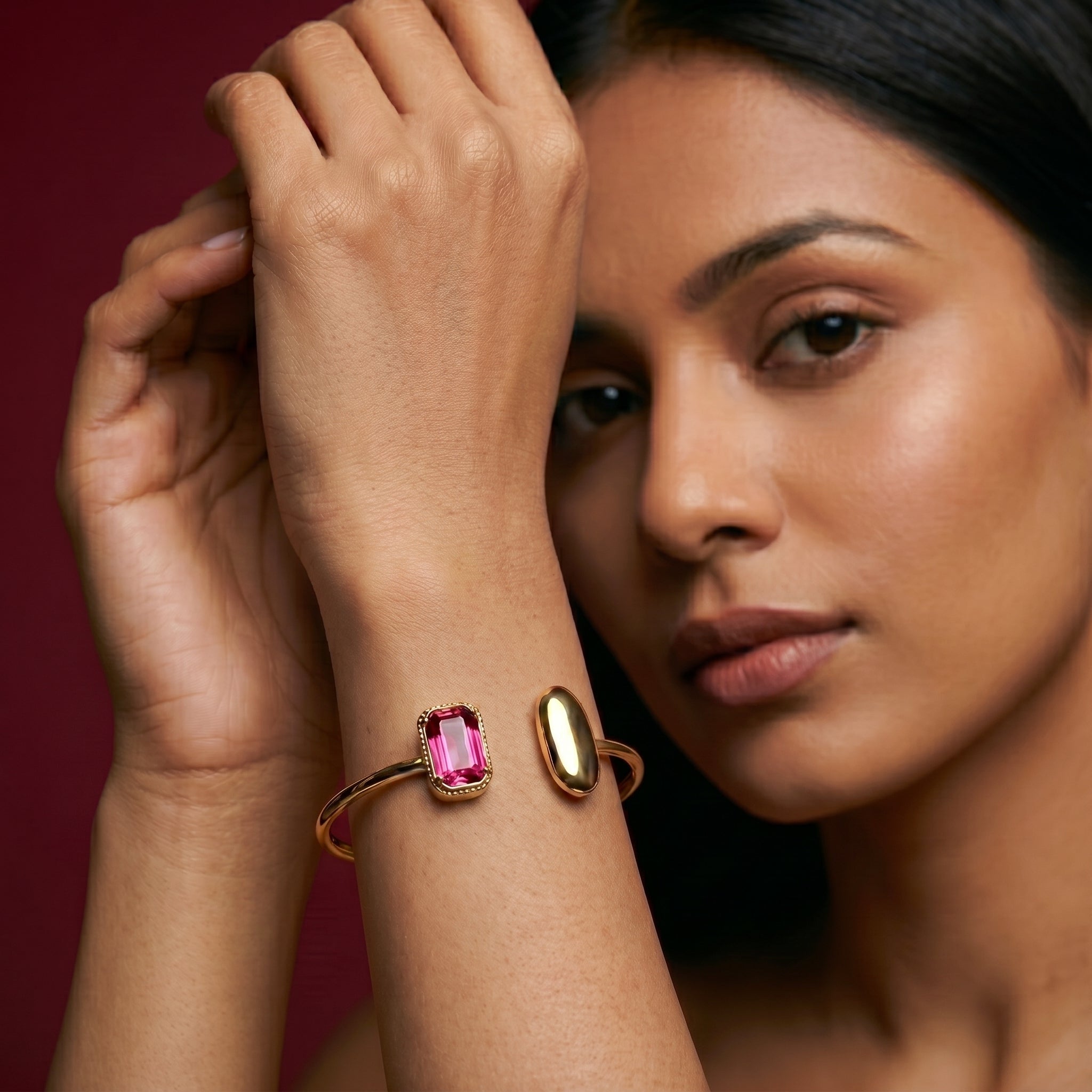 Aura Rose Gemstone Bracelet