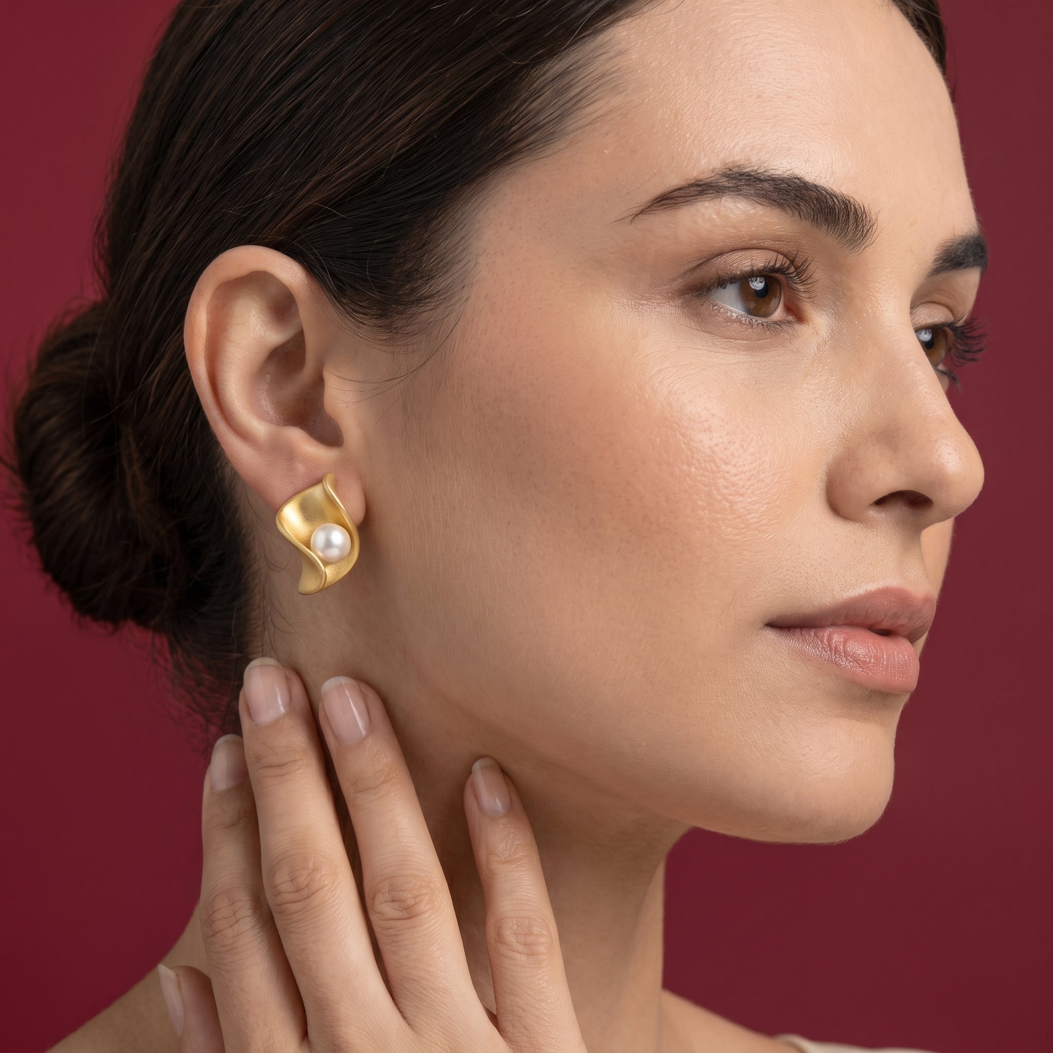 Aurora Pearl Wrap Earrings