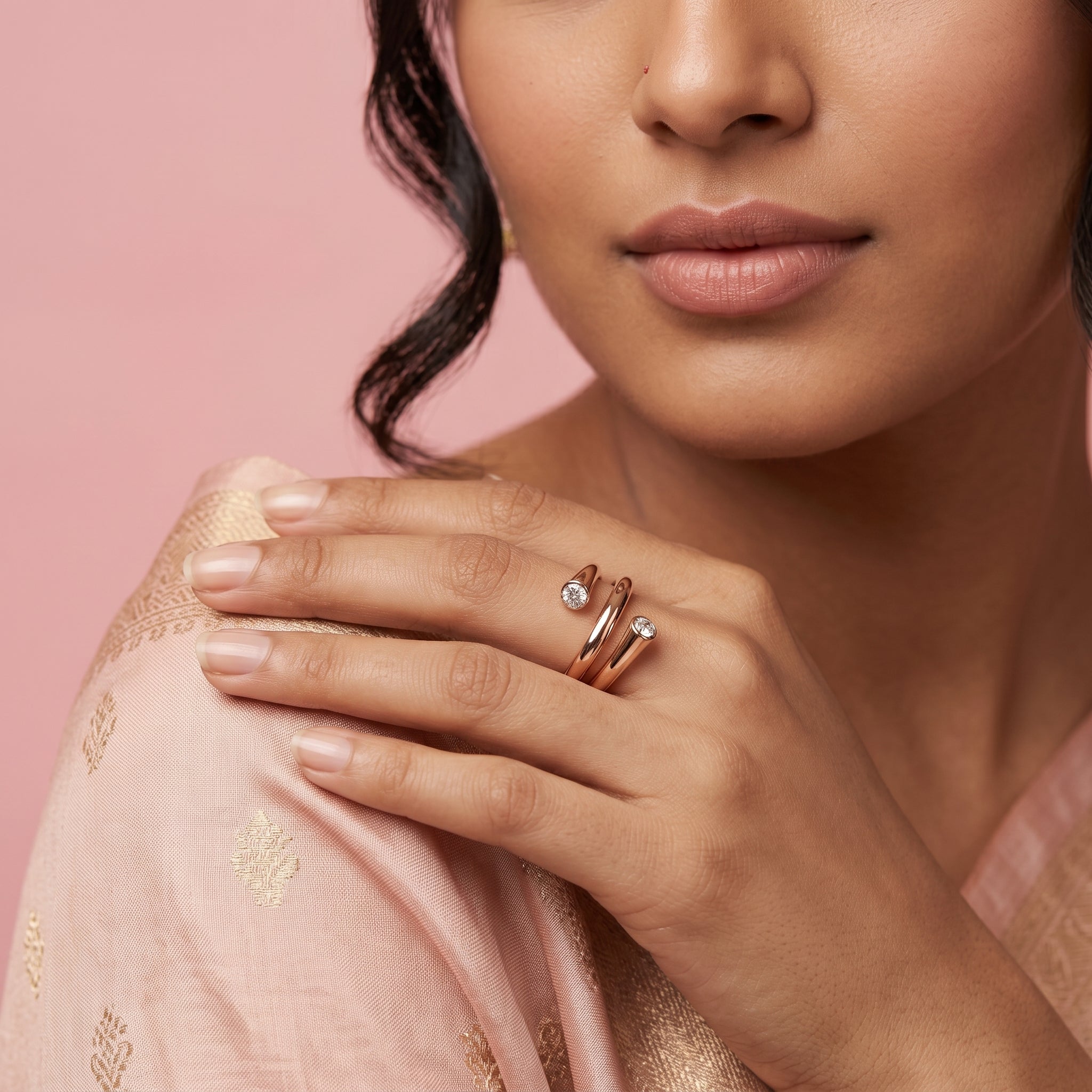 Verona Dual-Band Arc Ring