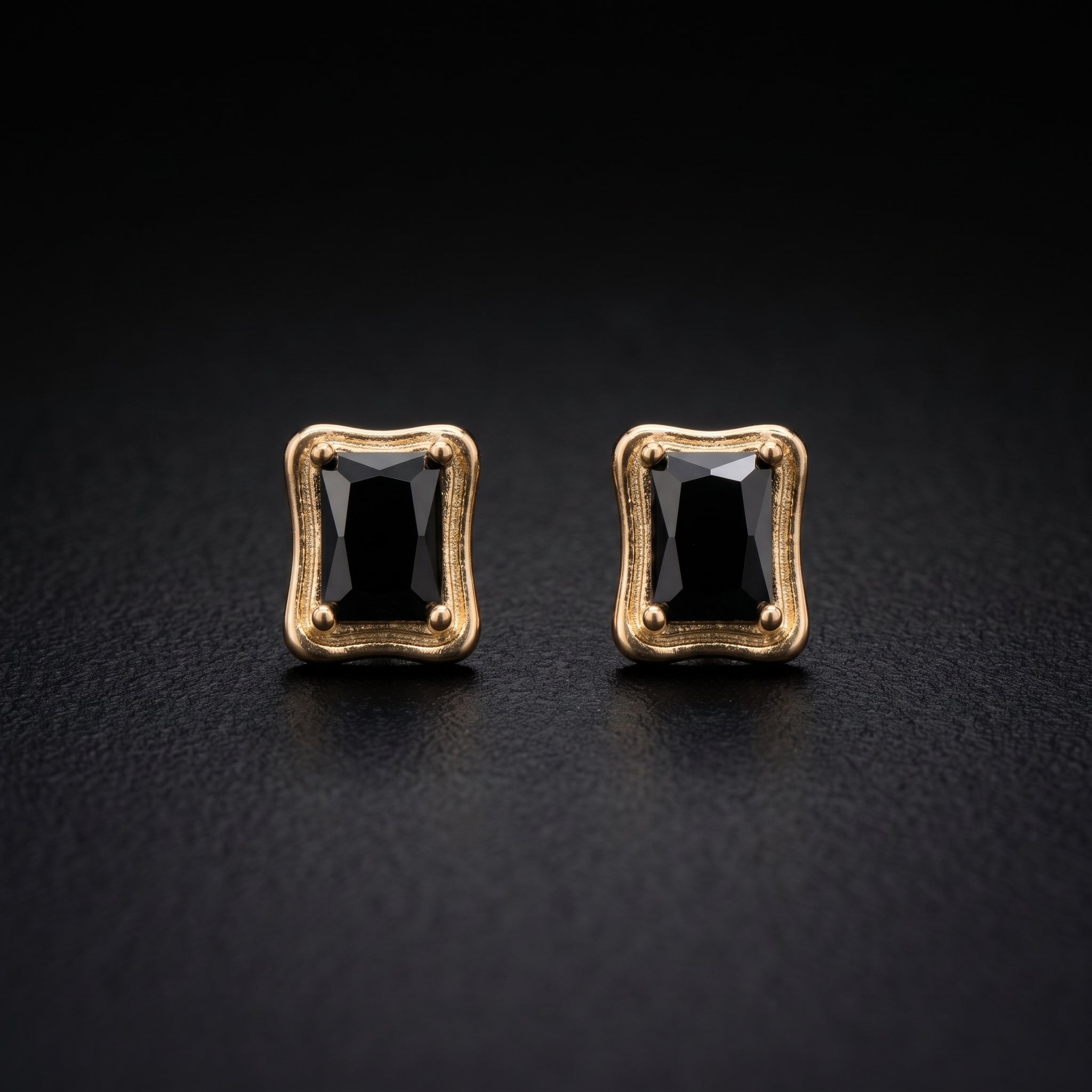 Midnight Noir Stud Earrings