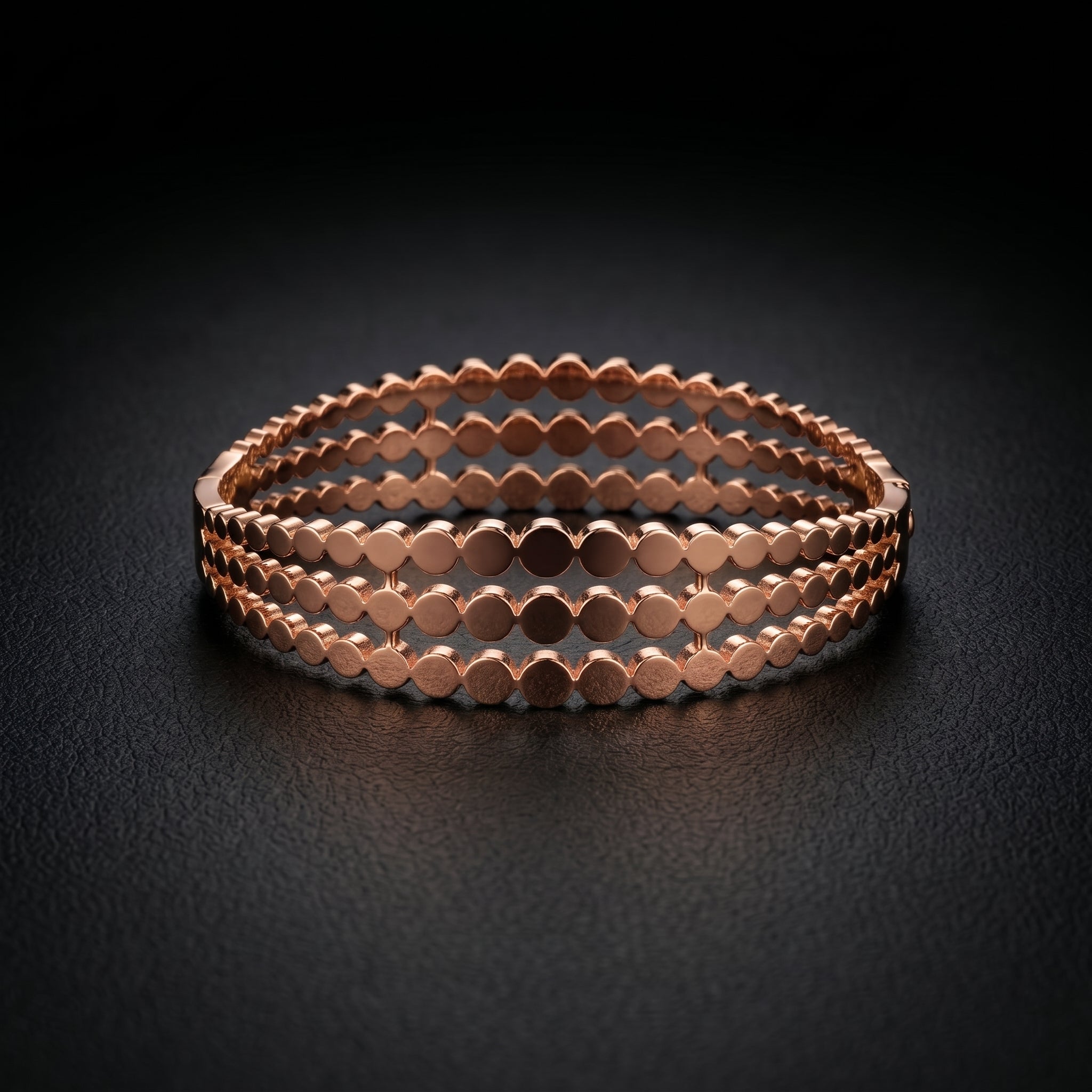 Lumina Triple-Layer Disc Bracelet