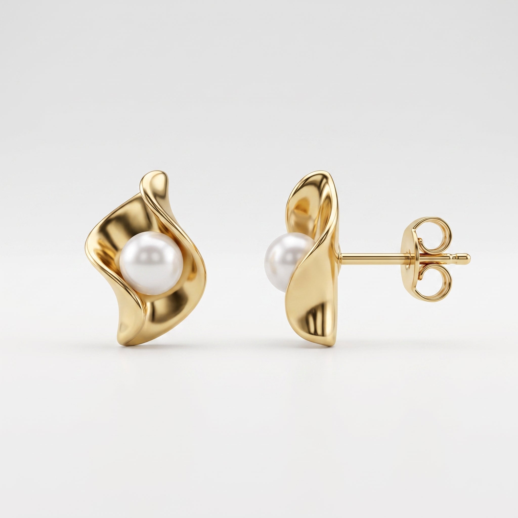 Aurora Pearl Wrap Earrings