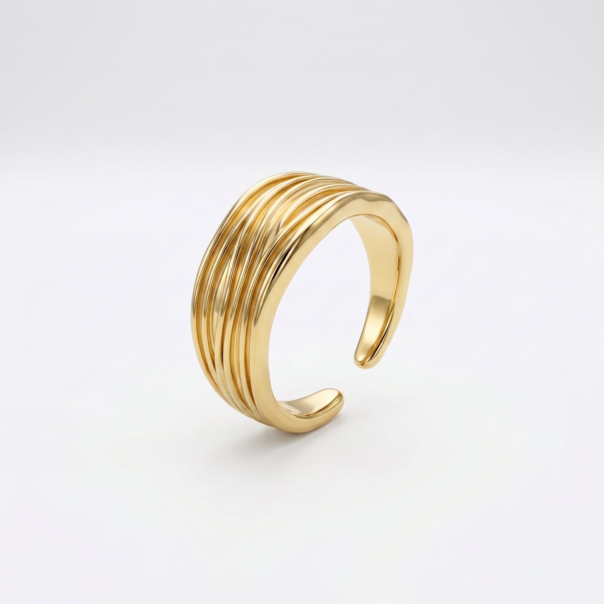 Sculpted Gold Ring
