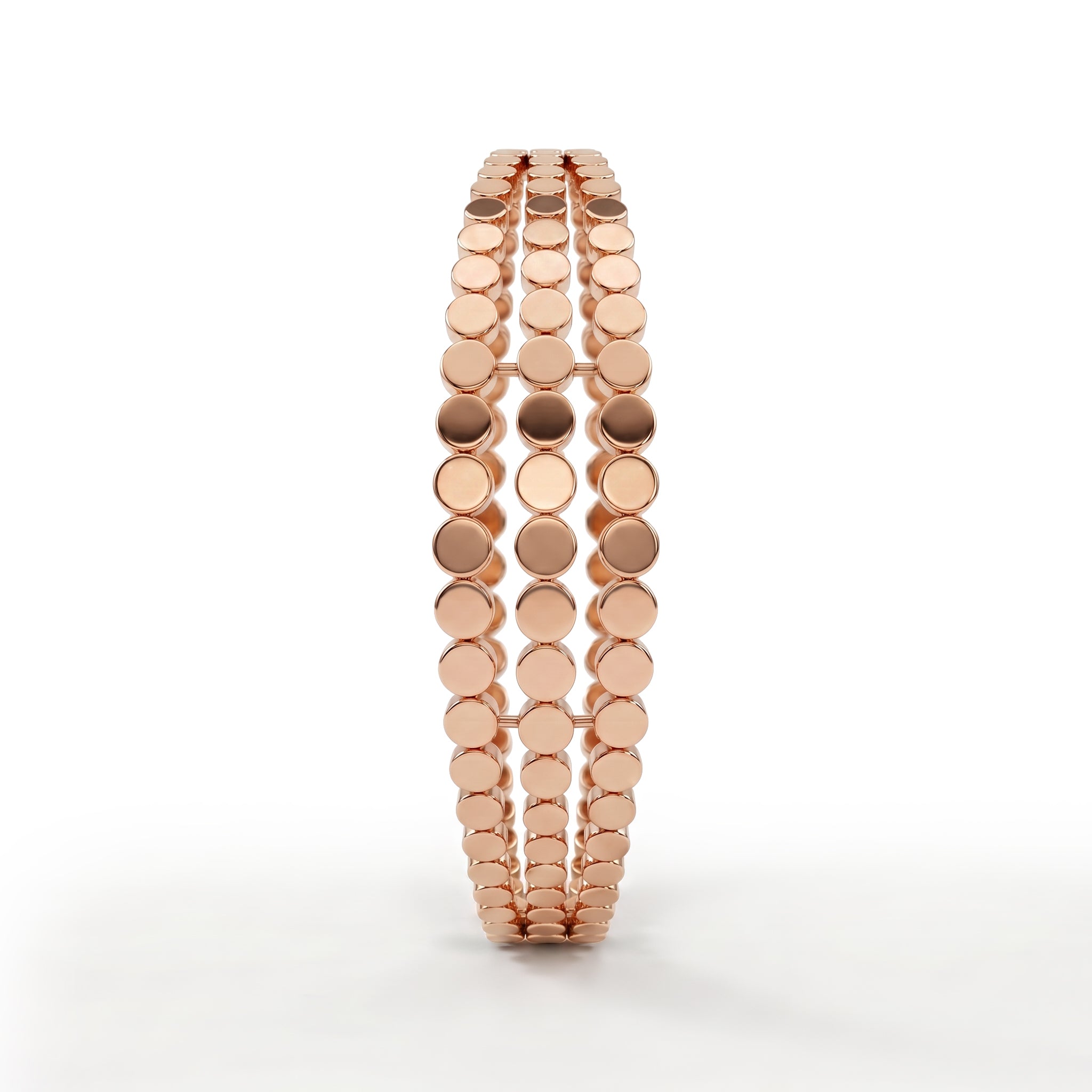 Lumina Triple-Layer Disc Bracelet