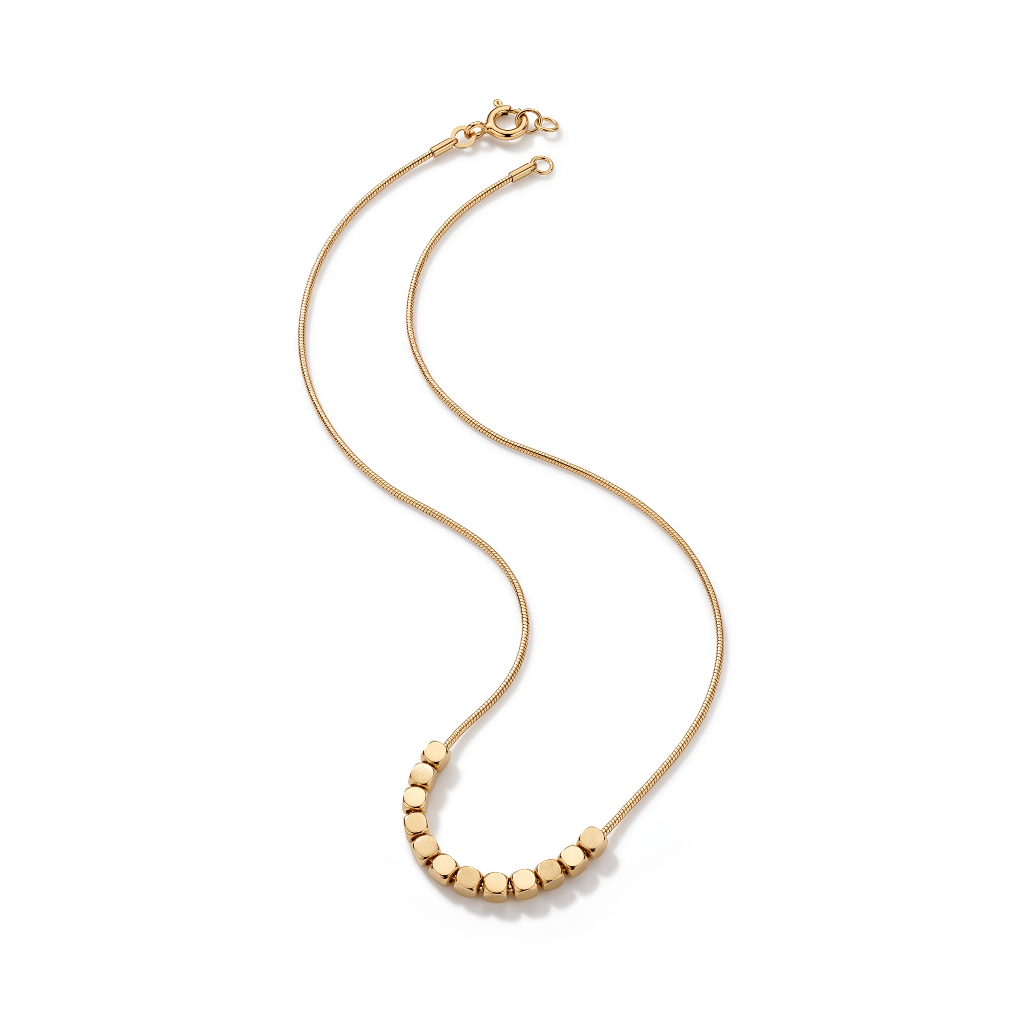 Golden Harmony Bead Necklace