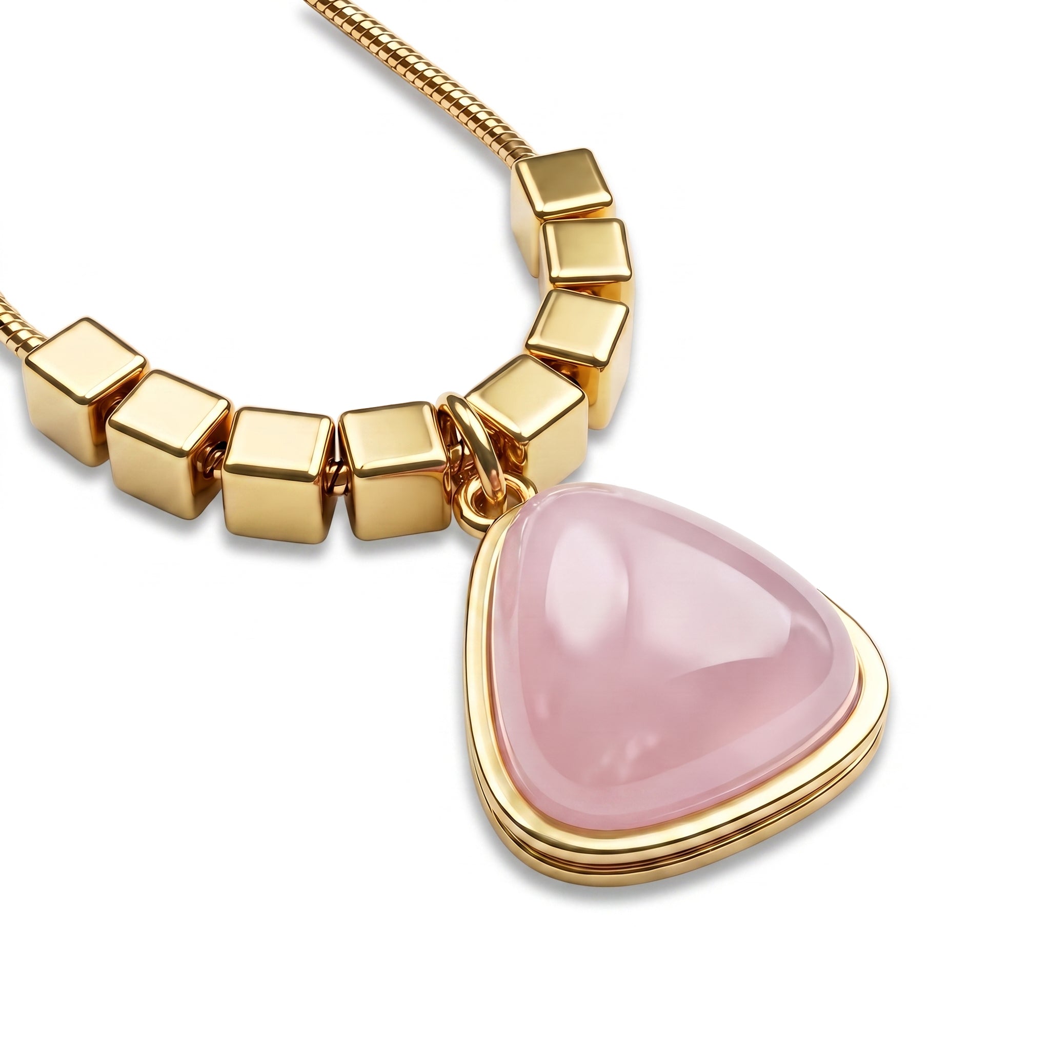 Rosé Aura Pendant Necklace