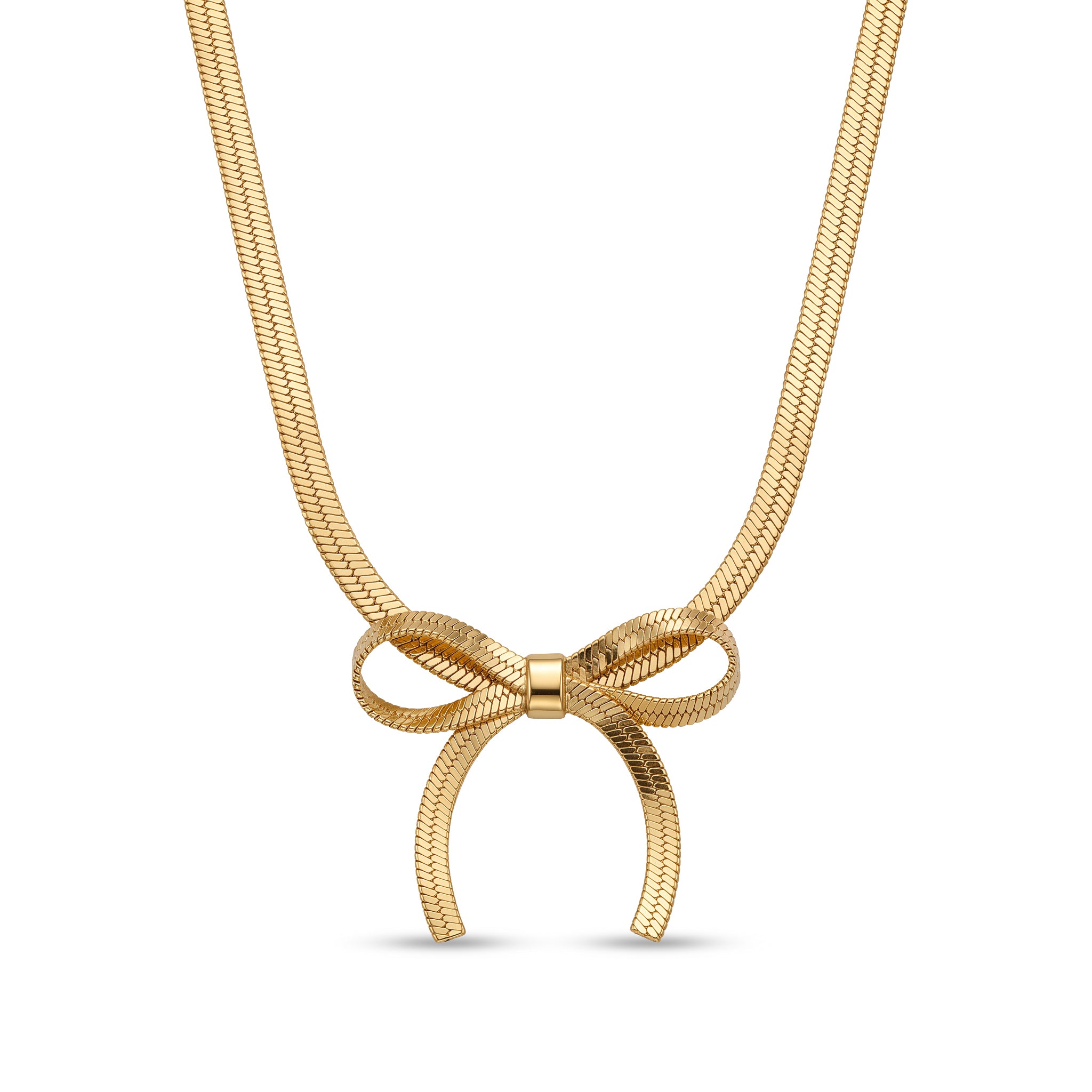 Golden Bow Necklace