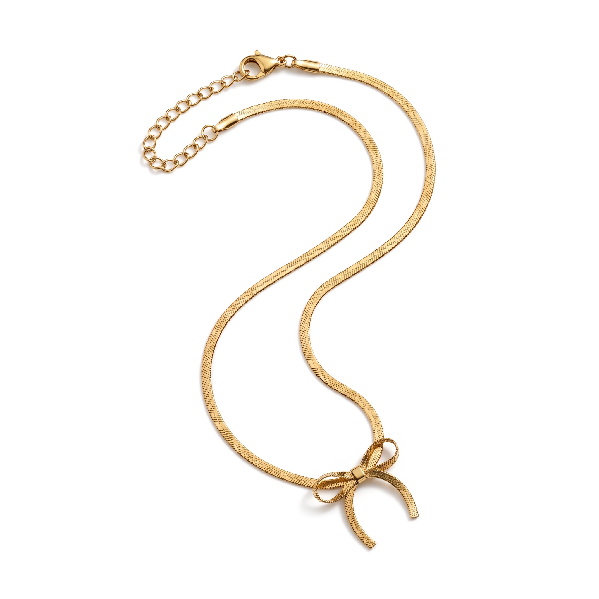 Golden Bow Necklace