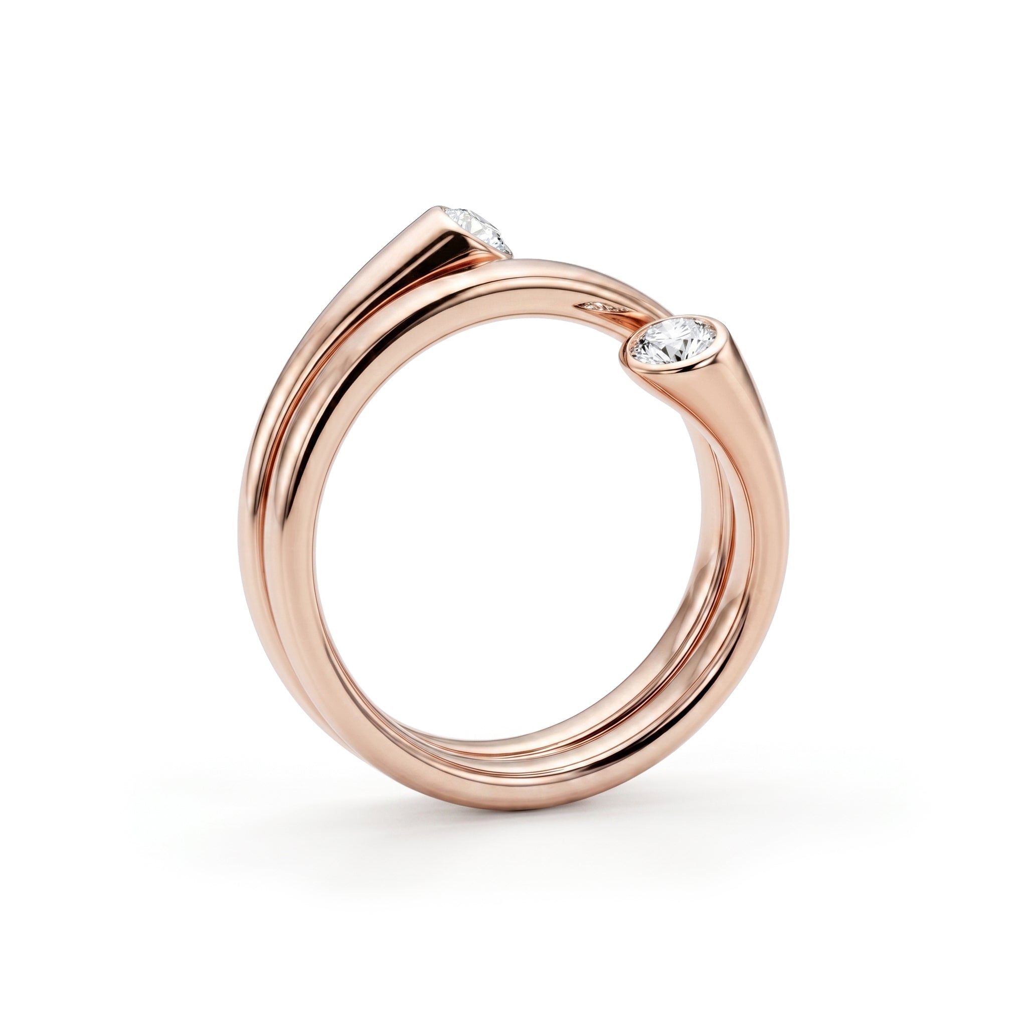 Verona Dual-Band Arc Ring