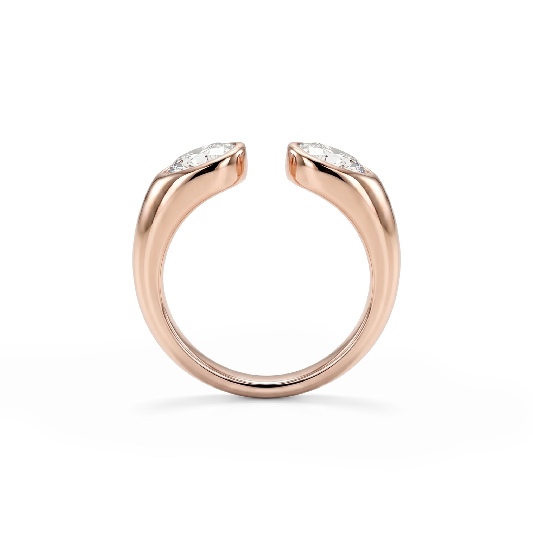 Aura Teardrop Open Ring