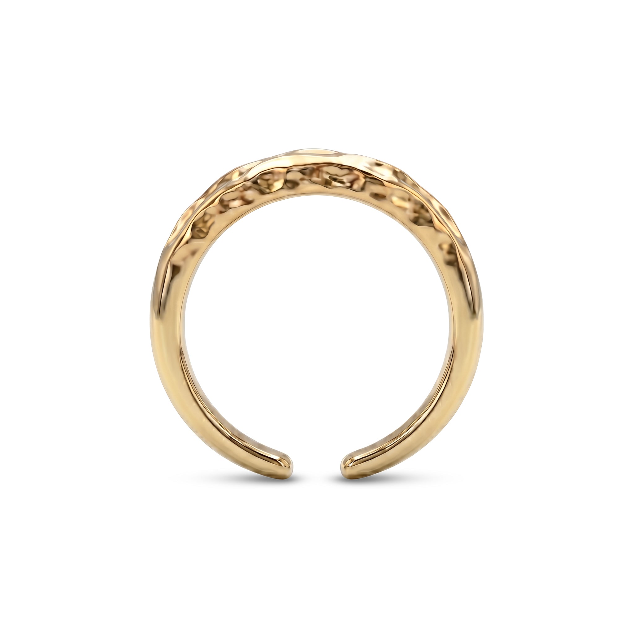 Sienna Grooved Cuff Ring