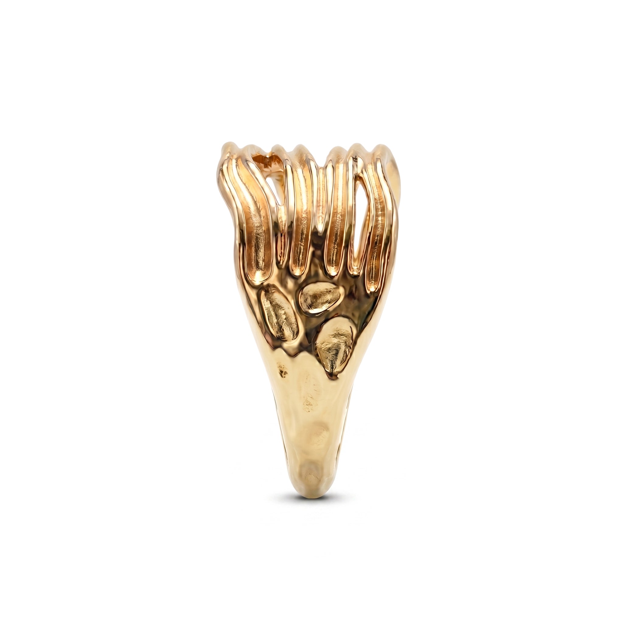 Sienna Grooved Cuff Ring