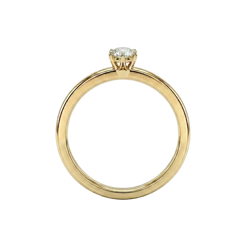 The Harmee Wave Solitaire Ring